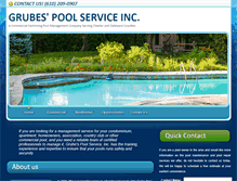 Tablet Screenshot of grubespoolservices.com